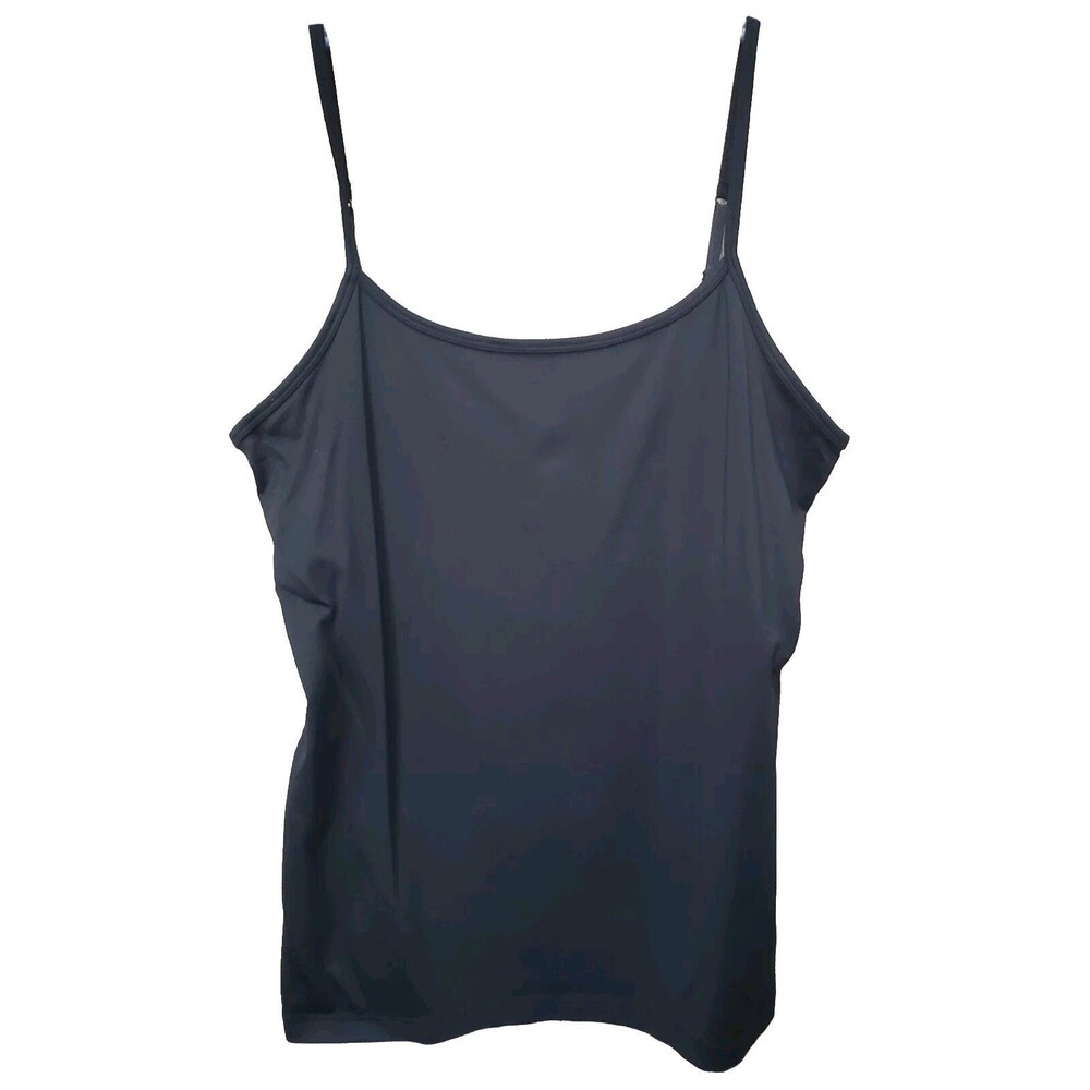 Charter Club Black Scuba Knit Spaghetti Strap Tank Top Size Large